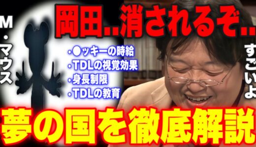 ミッキーマウスの時給..身長制限..ディズニーランドが広く見える視覚的マジック..ディズニーランド徹底解説！！【岡田斗司夫/切り抜き】