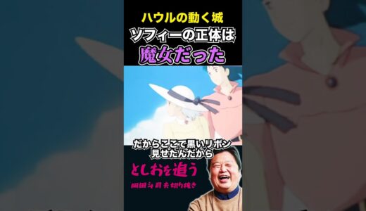 【ハウルの動く城】ソフィーの正体は魔女だった【岡田斗司夫切り抜き/切り取り/サイコパスおじさん/ジブリ/宮崎駿】#shorts