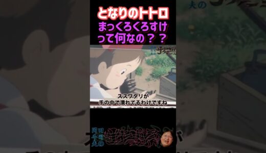 まっくろくろすけってアレ何？？ススワタリ【となりのトトロ解説】【岡田斗司夫/切り抜き】ジブリ 宮崎駿