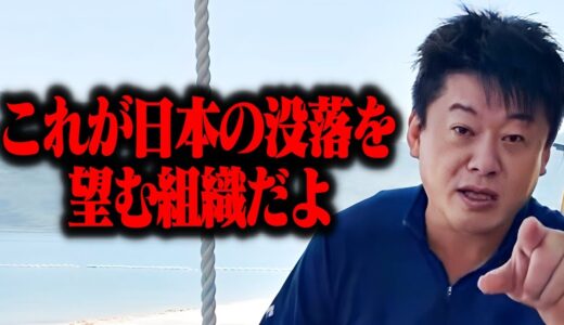 【ホリエモン】これが日本経済を停滞させようとする組織の正体です。庶民は一刻も早くこの深刻な事態に気づかないと一緒に没落していきますよ