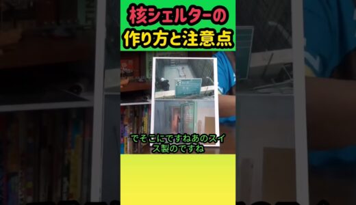 【核シェルター】意外と頑張れば手が届きそうでビックリ！ #岡田斗司夫 #切り抜き #shorts