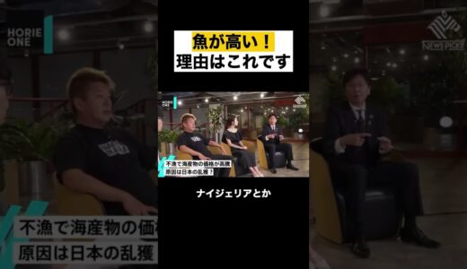 【堀江貴文】日本の魚が高い！理由はこれです#shorts  堀江貴文/ホリエモン/切り抜き